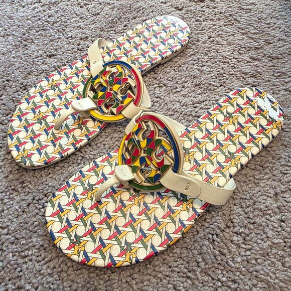 Tory Burch Enamel Miller Soft Sandal 7.5 - Picture 3 of 10